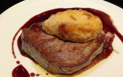 Receta de solomillo de ternera al vino tinto Lantero crianza